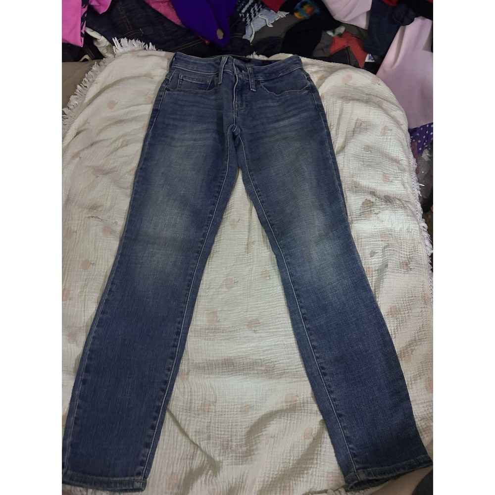 Lucky Brand Lolita Low‎ Rise Skinny Jeans Womens 00/24 Ankle Medium Wash Denim